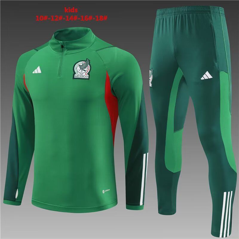 Kids Mexico 22/23 Tracksuit - Green